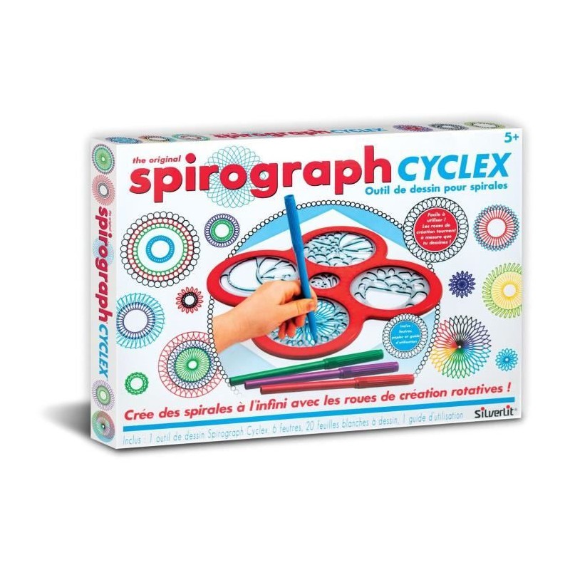 Coffret Cyclex - SPIROGRAPH - Création de spirales a l'infini avec le Coffret Cyclex - SPIROGRAPH - Création de spirales a l'infini avec le