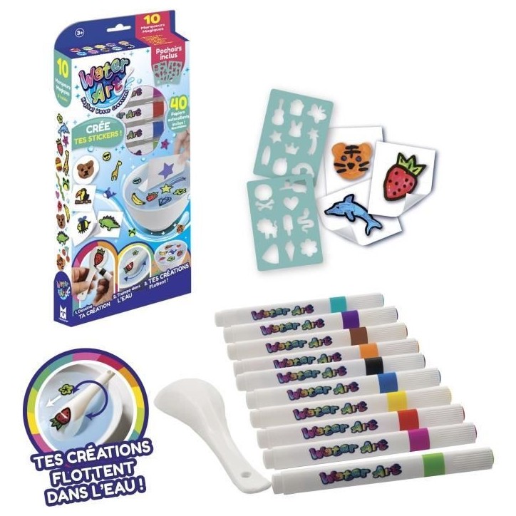 Kit Water Art - SILVERLIT - Avec autocollants - Des 3 ans Kit Water Art - SILVERLIT - Avec autocollants - Des 3 ans