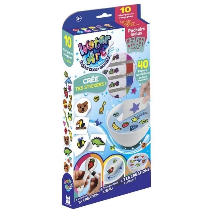 Kit Water Art - SILVERLIT - Avec autocollants - Des 3 ans Kit Water Art - SILVERLIT - Avec autocollants - Des 3 ans
