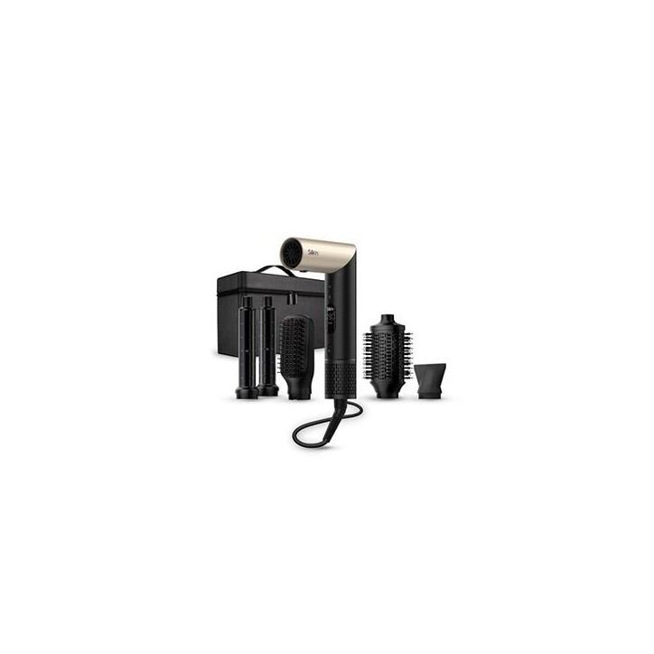 Multi-styler et seche-cheveux SILK'N SilkyAir Flex - Silencieux 80 dB - Bras rotatif - 5 accessoires Multi-styler et seche-cheveux SILK'N SilkyAir Flex - Silencieux 80 dB - Bras rotatif - 5 accessoires