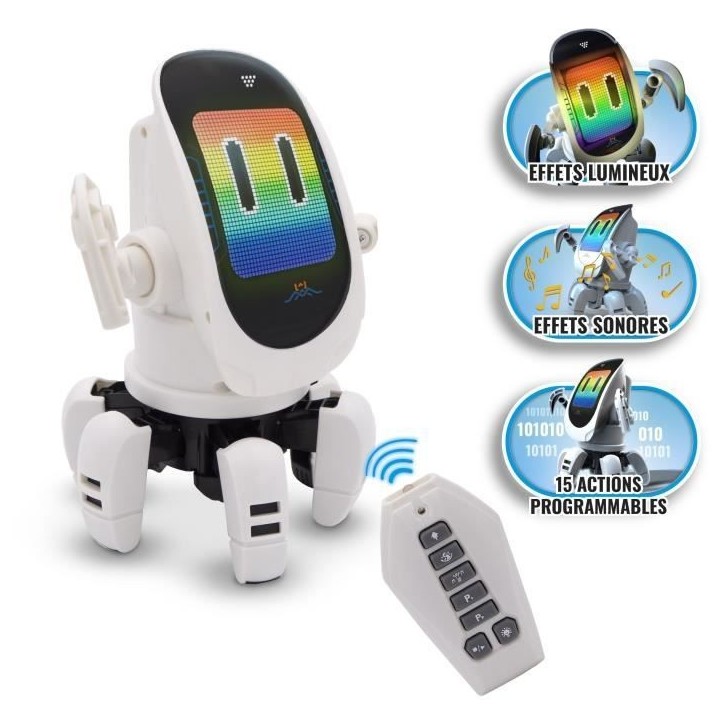 Jouet programmable télécommandé - SILVERLIT - YCOO OCTOBOT CALAMAR - Rotation - Bleu - A partir de 5 ans Jouet programmable télécommandé - SILVERLIT - YCOO OCTOBOT CALAMAR - Rotation - Bleu - A partir de 5 ans