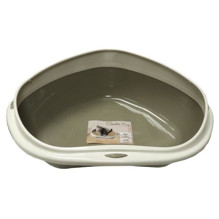 Bac a litiere - AIMÉ - Bac d'angle 58x48x20.5cm Bac a litiere - AIMÉ - Bac d'angle 58x48x20.5cm