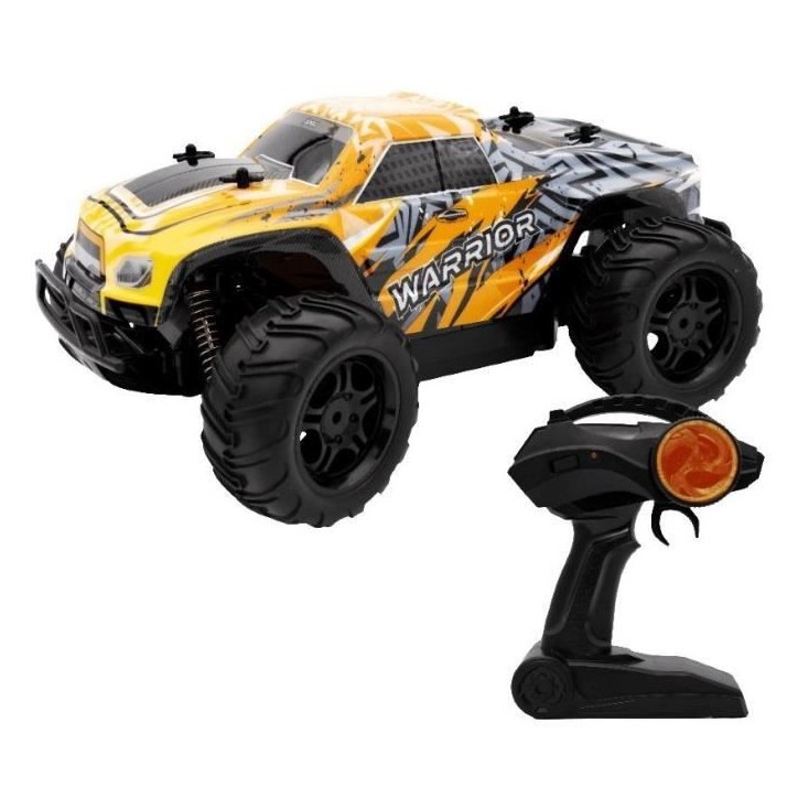 Voiture télécommandée 4X4 MONSTER WARRIOR - SILVERLIT - 4SPEED - Noir et jaune Voiture télécommandée 4X4 MONSTER WARRIOR - SILVERLIT - 4SPEED - Noir et jaune