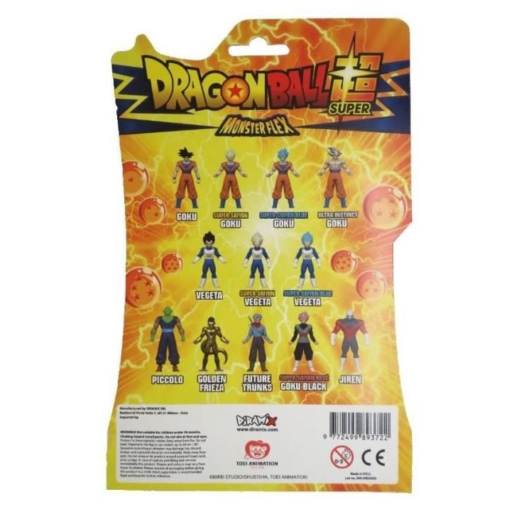 Figurine extensible Dragon Ball - Monster Flex - Modele aléatoire - SILVERLIT Figurine extensible Dragon Ball - Monster Flex - Modele aléatoire - SILVERLIT