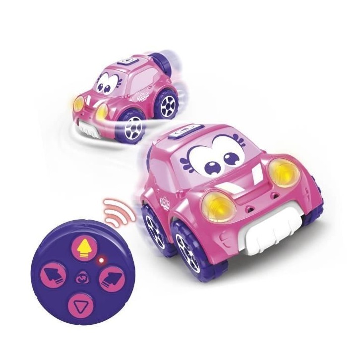 Voiture télécommandée TOOKO FOLLOW ME rose - Effets sonores et lumineux - Des 2 ans Voiture télécommandée TOOKO FOLLOW ME rose - Effets sonores et lumineux - Des 2 ans