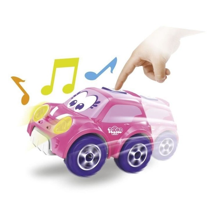 Voiture télécommandée TOOKO FOLLOW ME rose - Effets sonores et lumineux - Des 2 ans Voiture télécommandée TOOKO FOLLOW ME rose - Effets sonores et lumineux - Des 2 ans