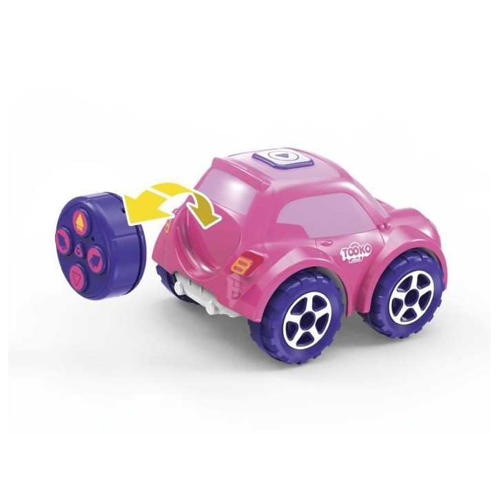 Voiture télécommandée TOOKO FOLLOW ME rose - Effets sonores et lumineux - Des 2 ans Voiture télécommandée TOOKO FOLLOW ME rose - Effets sonores et lumineux - Des 2 ans