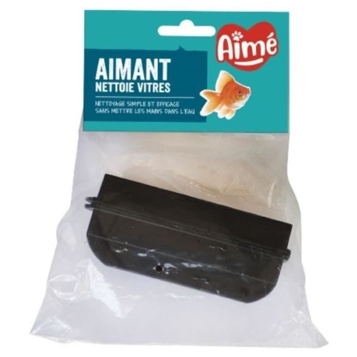 Aimant aquarium Nettoie vitres - AIMÉ - 10cm