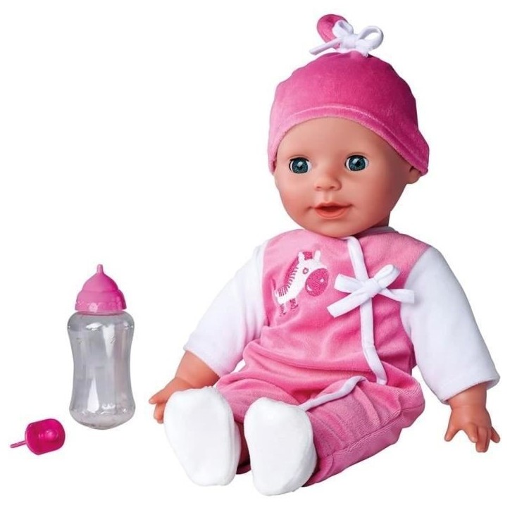 Simba - Laura Poupée Parle - 38cm - Corps souple - 24 sons - Piles incluses Simba - Laura Poupée Parle - 38cm - Corps souple - 24 sons - Piles incluses