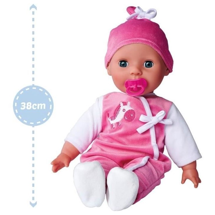 Simba - Laura Poupée Parle - 38cm - Corps souple - 24 sons - Piles incluses Simba - Laura Poupée Parle - 38cm - Corps souple - 24 sons - Piles incluses