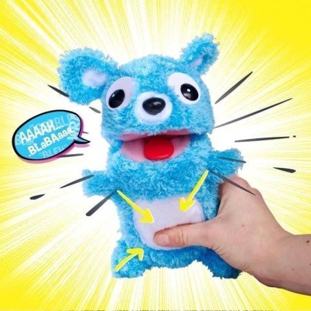 Smoby - Screamerz - Peluche intéractive amusante - Ours - 25 cm - Bruits en la secouant ou appuyant sur le bouton