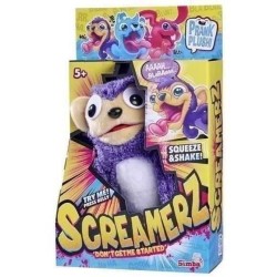 Smoby - Screamerz - Peluche intéractive amusante - Singe - 28 cm - Br