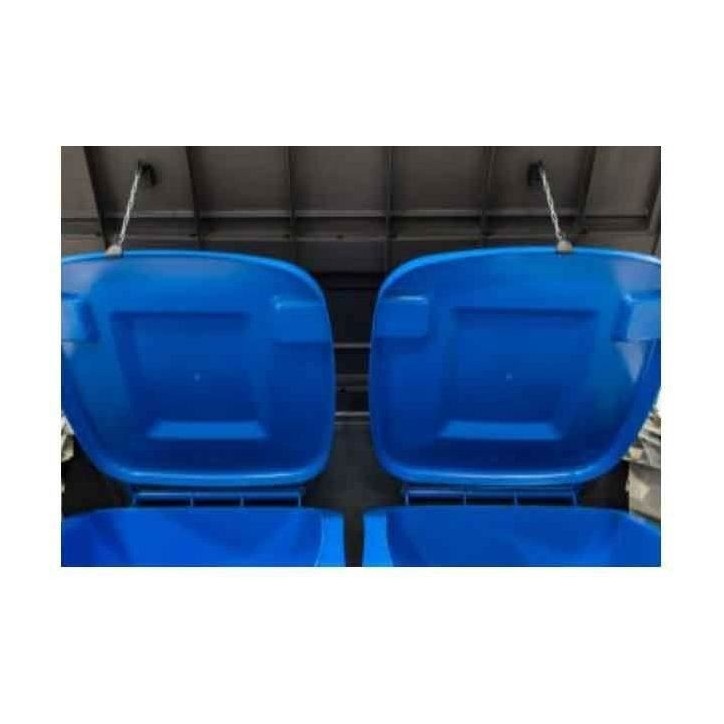Coffre de rangement extérieur KETER en résine 880 litres Noir - Malle de jardin sans vérins