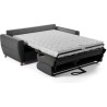 Canapé convertible express 3 places SKY - Tissu Anthracite - matelas