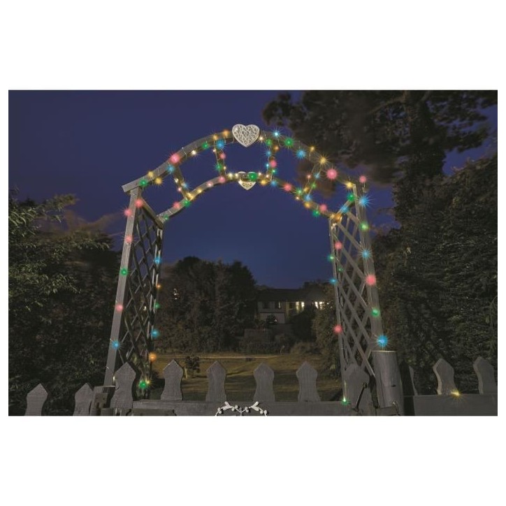 Guirlande solaire d'extérieur Multicolore 100 leds - SMART GARDEN - 11.9m Guirlande solaire d'extérieur Multicolore 100 leds - SMART GARDEN - 11.9m