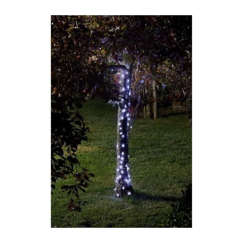 Guirlande solaire d'extérieur SMARDTV - Luciole 100 Leds blanc froid Guirlande solaire d'extérieur SMARDTV - Luciole 100 Leds blanc froid