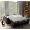 Canapé convertible express - 3 places - SMALL - Tissu anthracite - 16