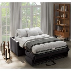 Canapé convertible express - 3 places - SMALL - Tissu anthracite - 16