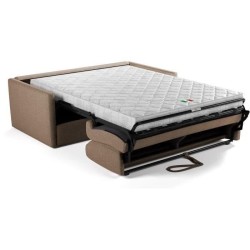 Canapé convertible express - 3 places - SMALL - Tissu beige - 168 x 9