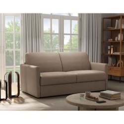 Canapé convertible express - 3 places - SMALL - Tissu beige - 168 x 9