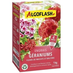 ALGOFLASH NATURASOL Engrais Géraniums, Fleurs de Massifs et Balcons -