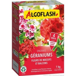 ALGOFLASH NATURASOL Engrais Géraniums, Fleurs de Massifs et Balcons -