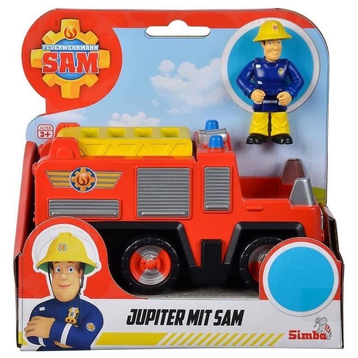 Mini véhicule Sam le Pompier - SILVERTORN - Camion Jupiter - Figurine articulée incluse - A partir de 3 ans Mini véhicule Sam le Pompier - SILVERTORN - Camion Jupiter - Figurine articulée incluse - A partir de 3 ans