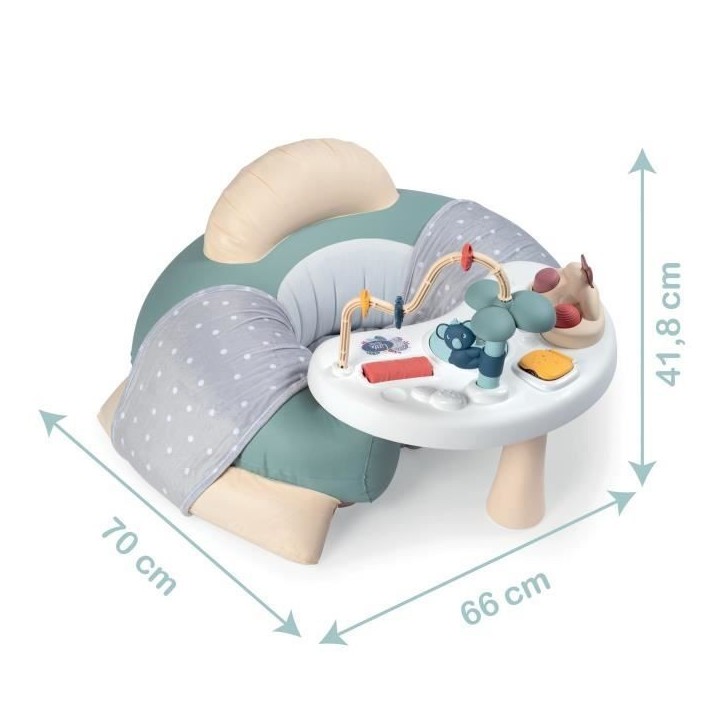 Siege bébé Little Smoby Cosy Seat - Vert - Avec tablette d'éveil - Des 6 mois Siege bébé Little Smoby Cosy Seat - Vert - Avec tablette d'éveil - Des 6 mois