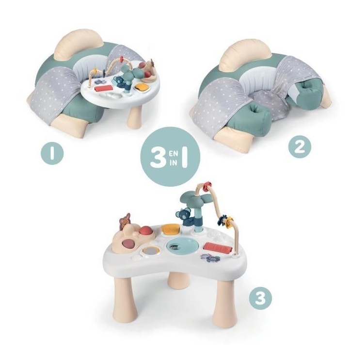 Siege bébé Little Smoby Cosy Seat - Vert - Avec tablette d'éveil - Des 6 mois Siege bébé Little Smoby Cosy Seat - Vert - Avec tablette d'éveil - Des 6 mois