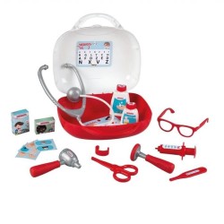 Smoby - Vanity Docteur - Malette avec poignée - 15 accessoires inclus