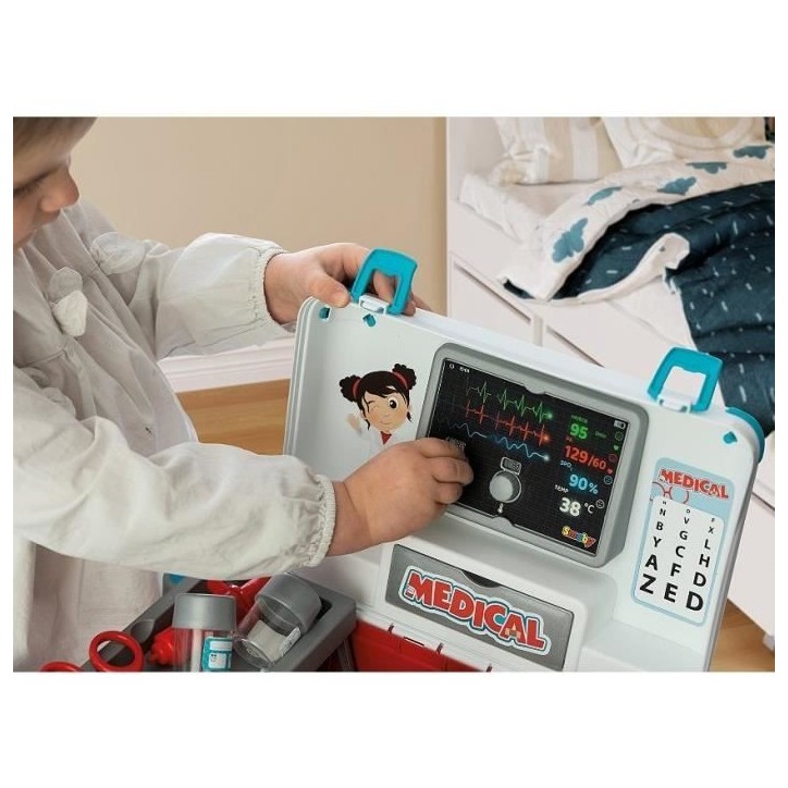 Smoby - Malette médicale - Nombreux accessoires de médecin - Dés 3 ans - Fabriqué en France
