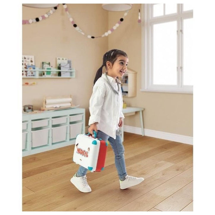 Smoby - Malette médicale - Nombreux accessoires de médecin - Dés 3 ans - Fabriqué en France
