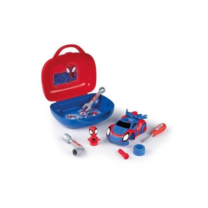 Smoby - Spidey - Malette outils bricolage enfant - 13 Accessoires - Des 3ans