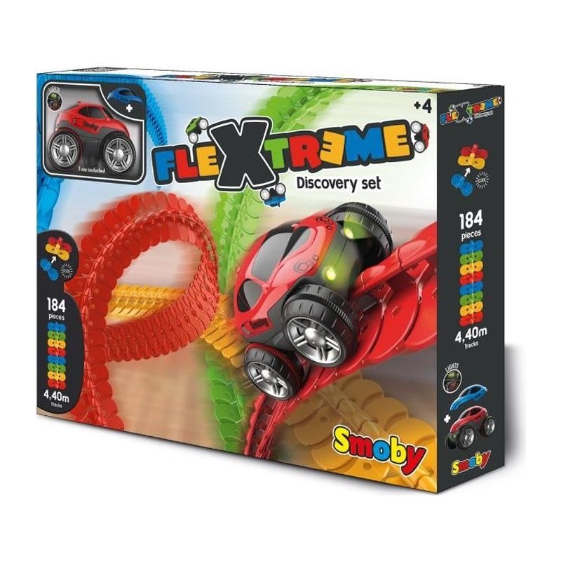 FleXtreme Set Decouverte - Circuit voiture - 4,40 metres de long - SMO FleXtreme Set Decouverte - Circuit voiture - 4,40 metres de long - SMO
