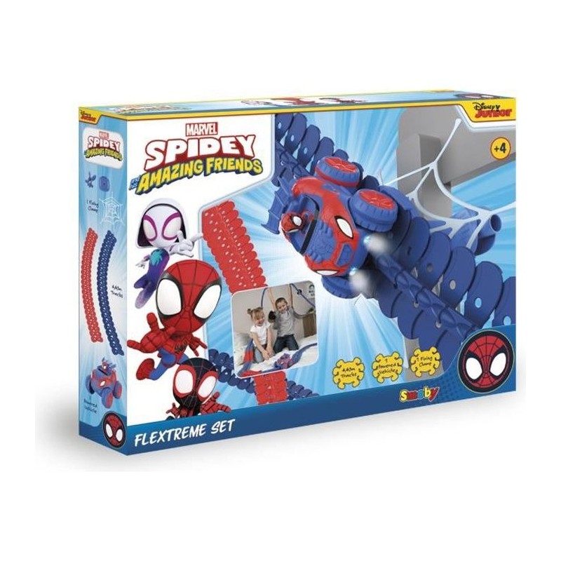 Set découverte Spidey Flextreme - Piles incluses - 184 pistes flexibl Set découverte Spidey Flextreme - Piles incluses - 184 pistes flexibl