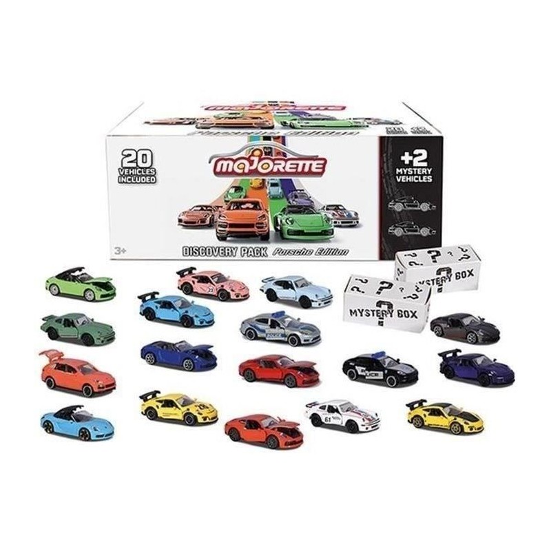 Majorette - Porsche Discovery Pack 20+2 - 22 Véhicules en Métal - Ec Majorette - Porsche Discovery Pack 20+2 - 22 Véhicules en Métal - Ec