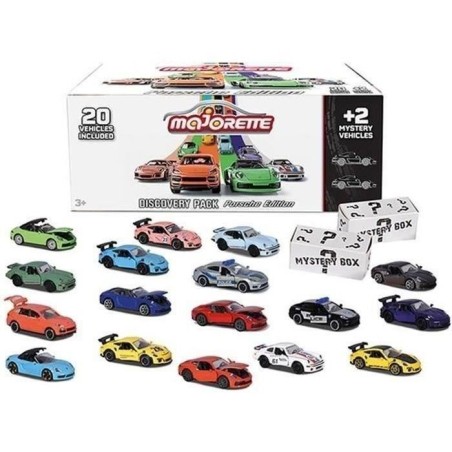 Majorette - Porsche Discovery Pack 20+2 - 22 Véhicules en Métal - Ec