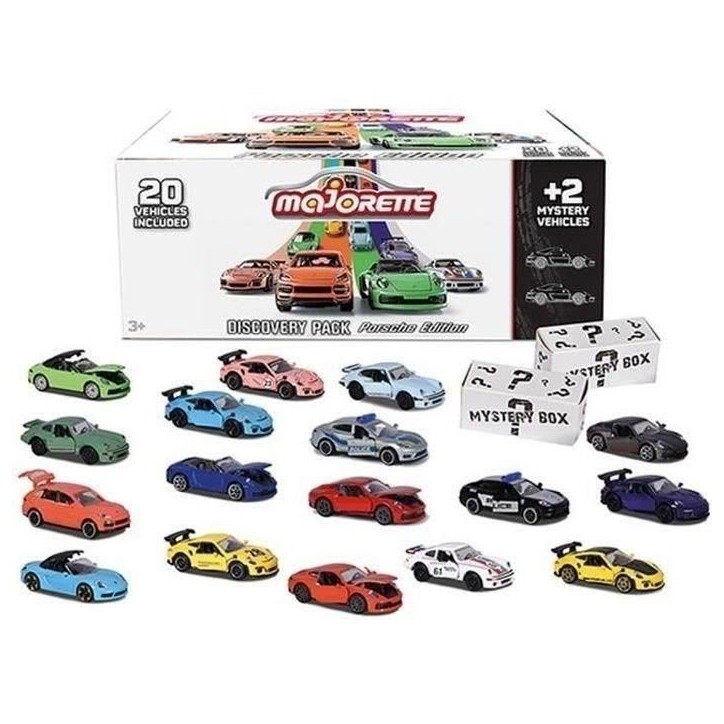 Majorette - Porsche Discovery Pack 20+2 - 22 Véhicules en Métal - Echelle 1/64eme - Collection Porsche Majorette - Porsche Discovery Pack 20+2 - 22 Véhicules en Métal - Echelle 1/64eme - Collection Porsche