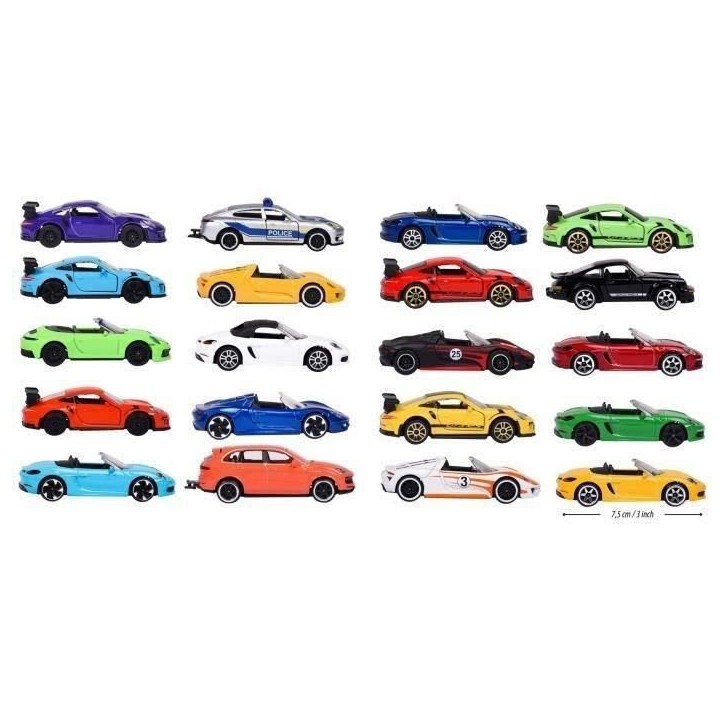 Majorette - Porsche Discovery Pack 20+2 - 22 Véhicules en Métal - Echelle 1/64eme - Collection Porsche Majorette - Porsche Discovery Pack 20+2 - 22 Véhicules en Métal - Echelle 1/64eme - Collection Porsche
