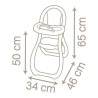 SMOBY - Baby Nurse Chaise haute pour poupon jusqu'a 42cm (non inclus)