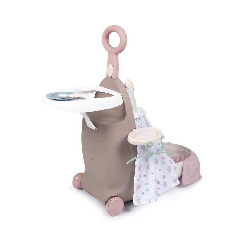 Valise Nurserie 3 en 1 - Baby Nurse - Pour Poupons jusqu'a 42cm - Beig Valise Nurserie 3 en 1 - Baby Nurse - Pour Poupons jusqu'a 42cm - Beig