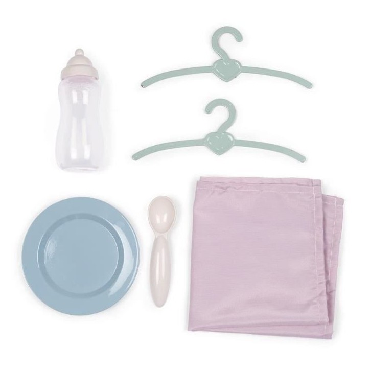 Valise Nurserie 3 en 1 - Baby Nurse - Pour Poupons jusqu'a 42cm - Beige/Rose/Blanc Valise Nurserie 3 en 1 - Baby Nurse - Pour Poupons jusqu'a 42cm - Beige/Rose/Blanc