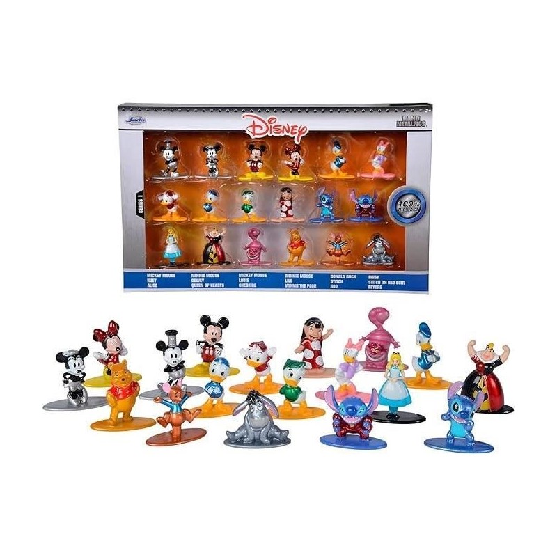 Figurine Disney - 18 pieces - Métal - 4cm Figurine Disney - 18 pieces - Métal - 4cm