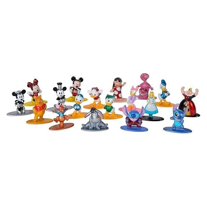 Figurine Disney - 18 pieces - Métal - 4cm Figurine Disney - 18 pieces - Métal - 4cm