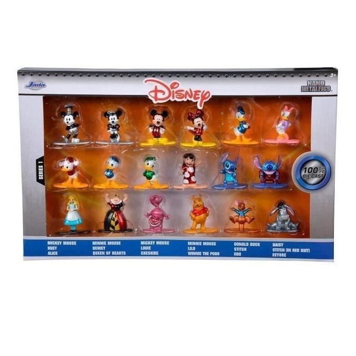 Figurine Disney - 18 pieces - Métal - 4cm Figurine Disney - 18 pieces - Métal - 4cm