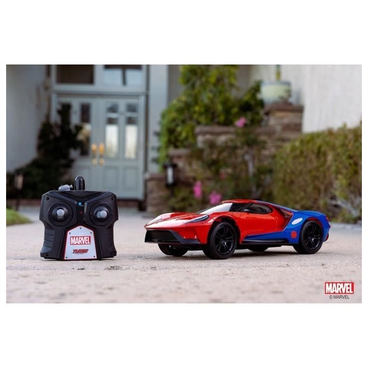 Dickie Toys - Voiture Ford GT - Spiderman radiocommandée 1/16 Dickie Toys - Voiture Ford GT - Spiderman radiocommandée 1/16