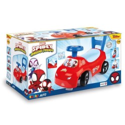 Smoby - Porteur auto enfant 2 en 1 - Spidey - Coffre sous la selle - D