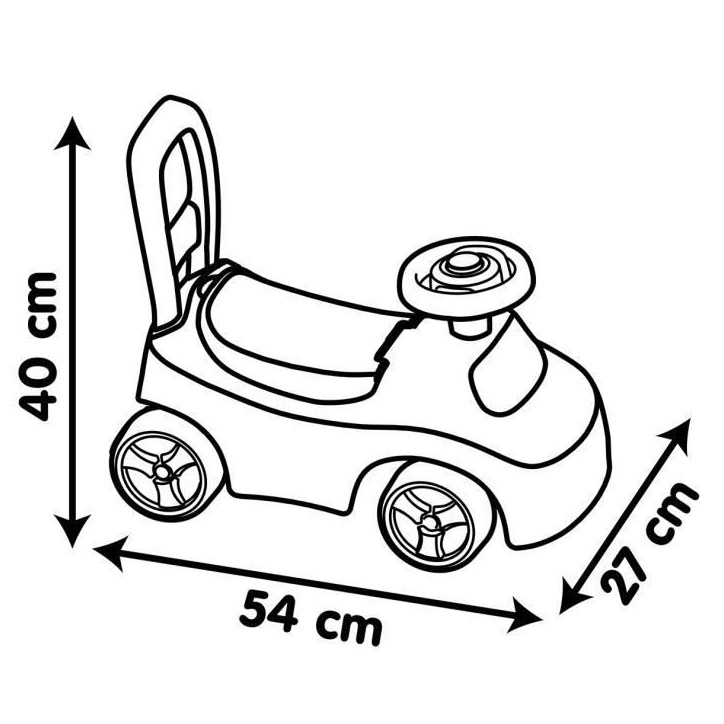 Smoby - Porteur enfant 2 en 1 - Auto Rouge - Coffre sous la selle + klaxon - Des 10 mois - Fabrication française Smoby - Porteur enfant 2 en 1 - Auto Rouge - Coffre sous la selle + klaxon - Des 10 mois - Fabrication française