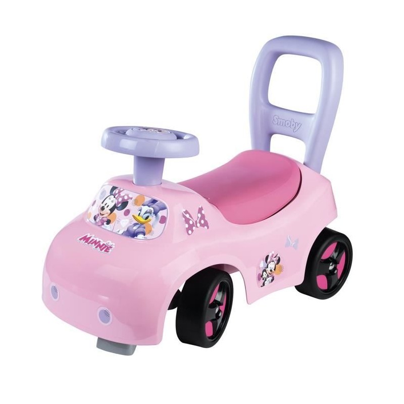 Smoby - Porteur auto enfant 2 en 1 - Minnie - Coffre sous la selle - D Smoby - Porteur auto enfant 2 en 1 - Minnie - Coffre sous la selle - D