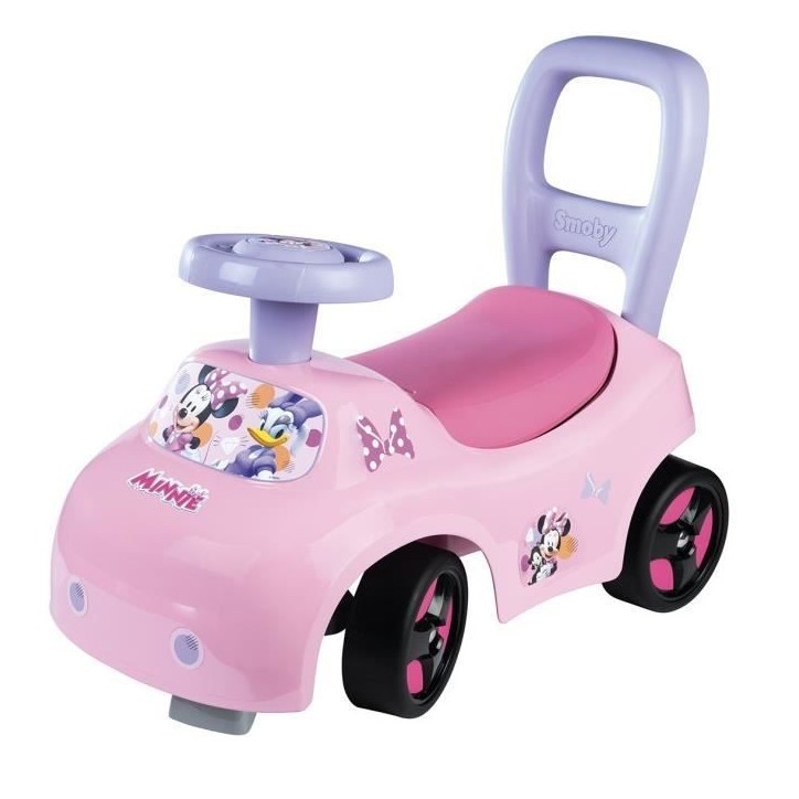 Smoby - Porteur auto enfant 2 en 1 - Minnie - Coffre sous la selle - Des 10 mois - Fabrication française Smoby - Porteur auto enfant 2 en 1 - Minnie - Coffre sous la selle - Des 10 mois - Fabrication française
